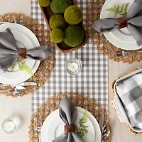Design Imports Gingham Buffalo Check Table Runner