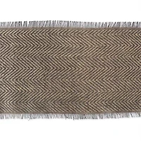Design Imports Chevron Burlap Table Runner