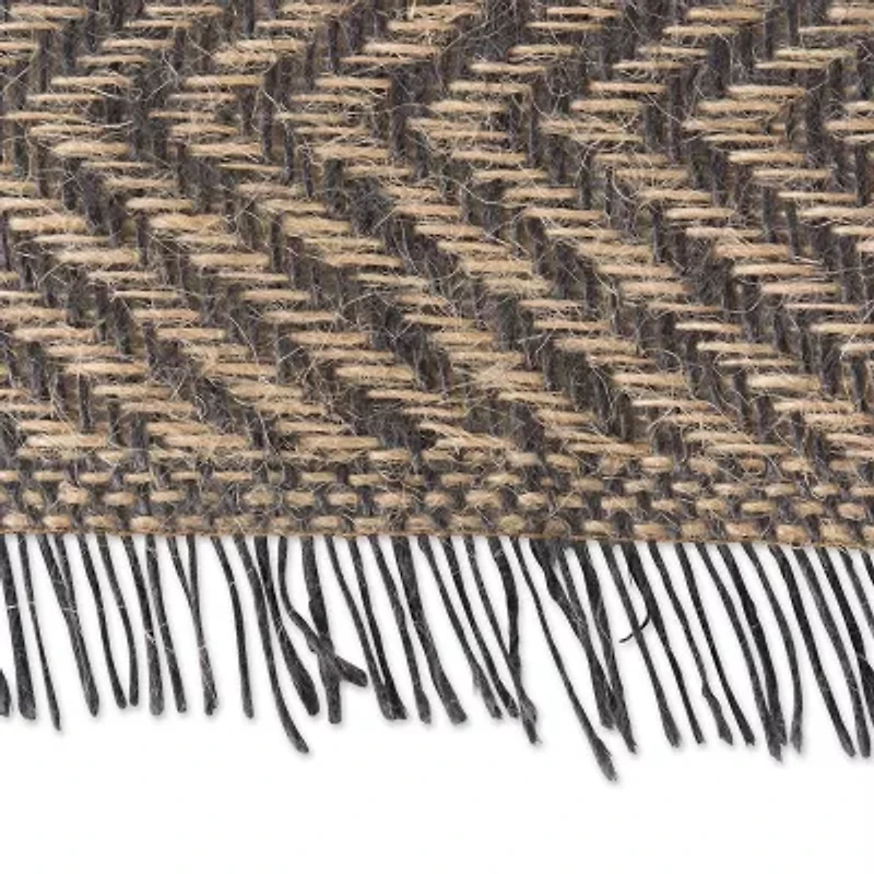 Design Imports Chevron Burlap Table Runner