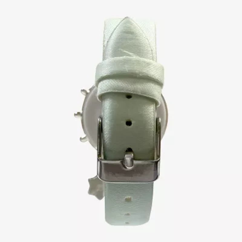 Disney Frozen Unisex Automatic Crystal Accent Blue Leather Strap Watch Fzn4888jc