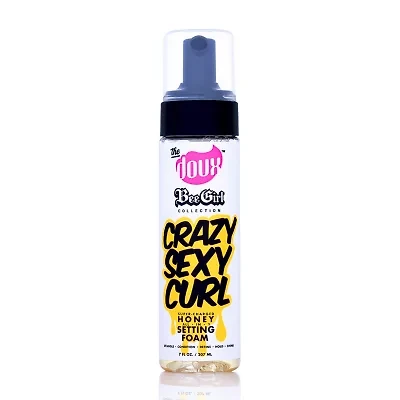 The Doux Bee Girl Collection: Crazy Sexy Curl Honey Setting Foam Hair Mousse