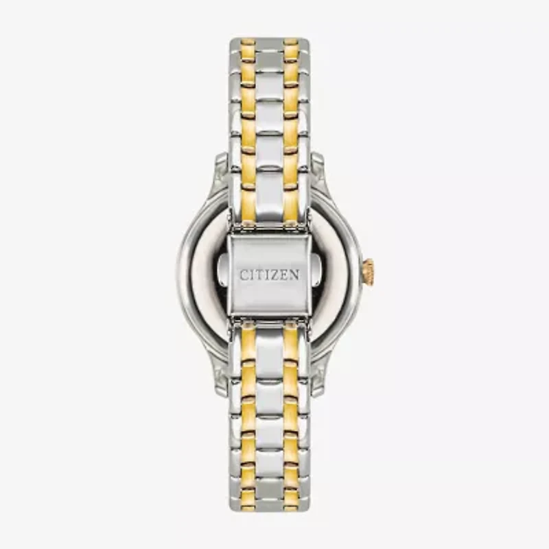 Citizen Classic Womens Two Tone Stainless Steel Bracelet Watch Em0897-51x
