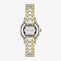 Citizen Classic Womens Two Tone Stainless Steel Bracelet Watch Em0897-51x