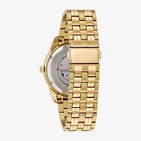 Bulova Classic Mens Automatic Gold Tone Stainless Steel Bracelet Watch 97a132