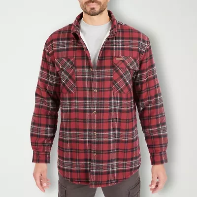 Smiths Workwear Sherpa Flannel Mens Midweight Big and Tall Shirt Jacket