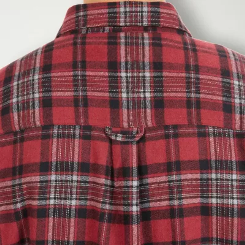 Smiths Workwear Sherpa Flannel Mens Midweight Big and Tall Shirt Jacket