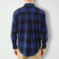 Smiths Workwear Mens Long Sleeve Regular Fit Big and Tall Flannel Shirt