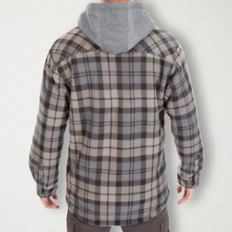 Smiths Workwear Sherpa Microfleece Mens Midweight Big and Tall Shirt Jacket