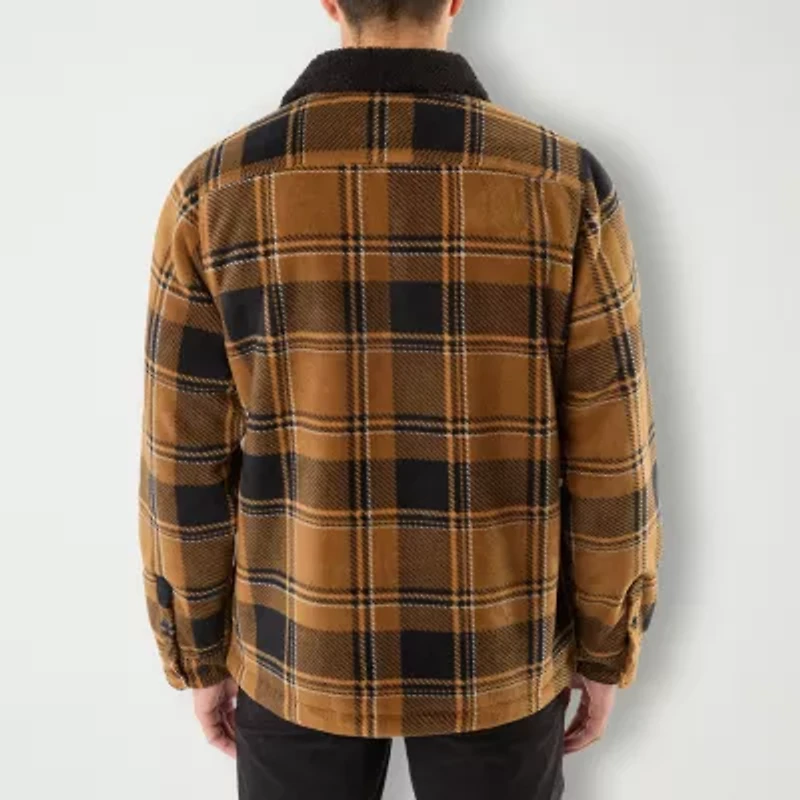 Smiths Workwear Sherpa Plaid Mens Midweight Big and Tall Jacket