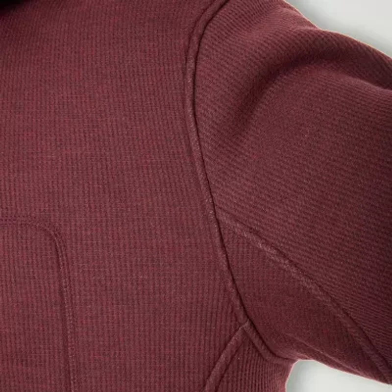 Smiths Workwear Sherpa Lined Heathered Mens Hooded Midweight Big and Tall Shirt Jacket