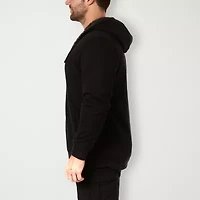 Smiths Workwear Sherpa Thermal Knit Mens Hooded Midweight Big and Tall Bomber Jacket