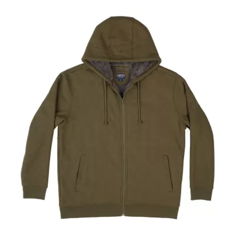 Smiths Workwear Sherpa Thermal Knit Mens Hooded Midweight Big and Tall Bomber Jacket