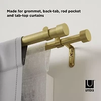 Umbra Mix & Match Cappa Double Curtain Rod