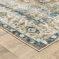 Covington Home Chelsea Vintage Center Medallion Washable 2'X8' Indoor Rectangular Runner