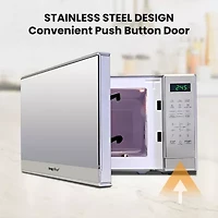 Total Chef Countertop Microwave Oven, 700W, 0.7 Cu Ft, Stainless Steel