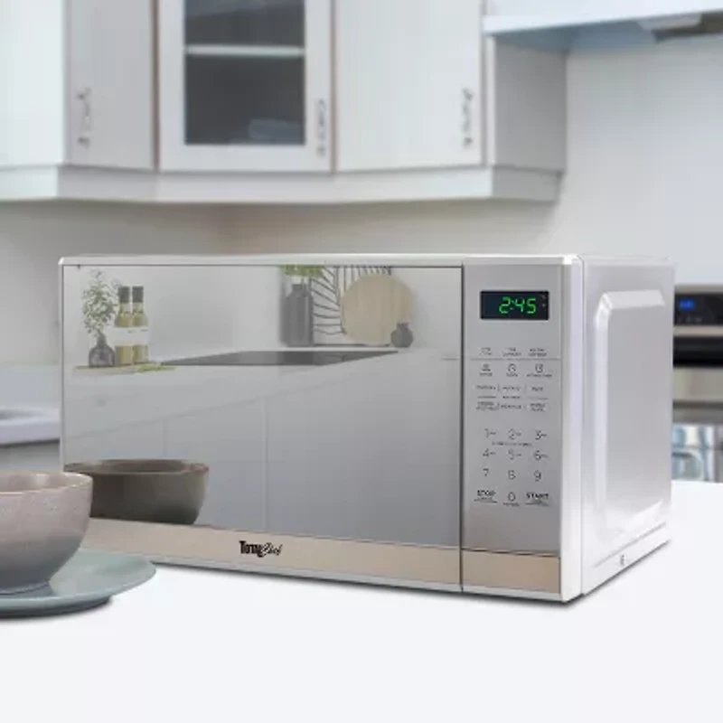 Total Chef Countertop Microwave Oven, 700W, 0.7 Cu Ft, Stainless Steel