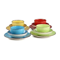 Elama Sebastian 12-pc. Stoneware Dinnerware Set