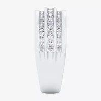 (G-H / Vs1-Vs2) Womens 1 CT. T.W. Lab Grown White Diamond 10K Gold Anniversary Band