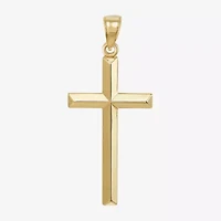 Womens 14K Gold Cross Pendant