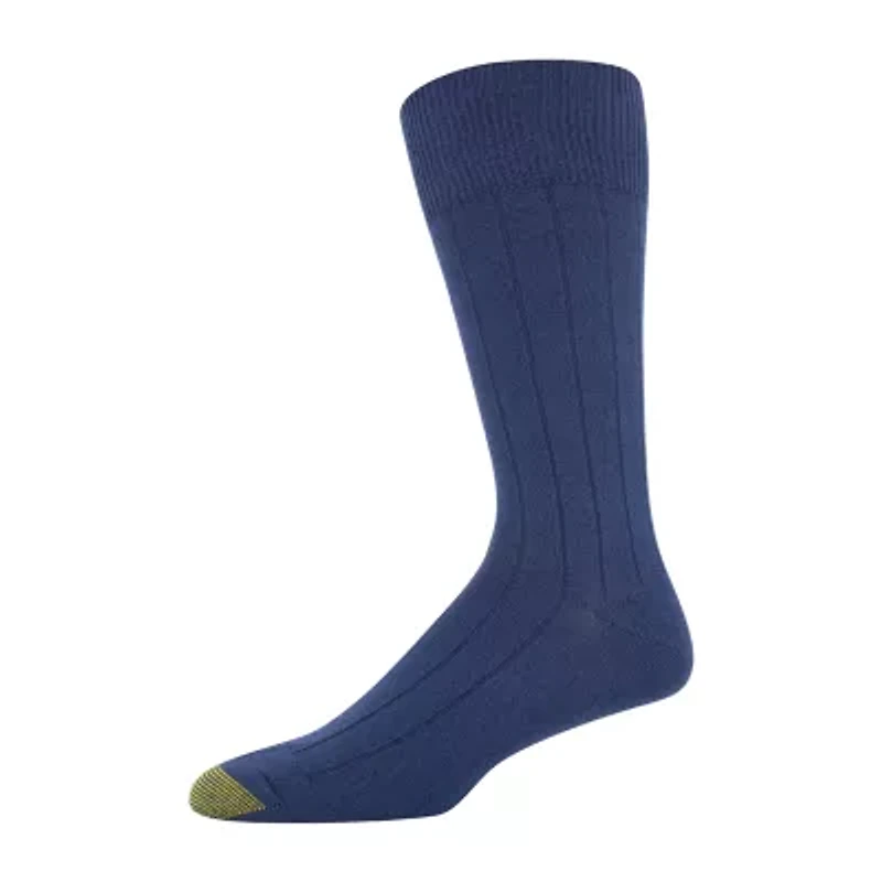 Gold Toe Nantucket Dress Mens 3 Pair Crew Socks
