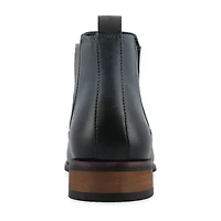 Vance Co Mens Landon Stacked Heel Chelsea Boots
