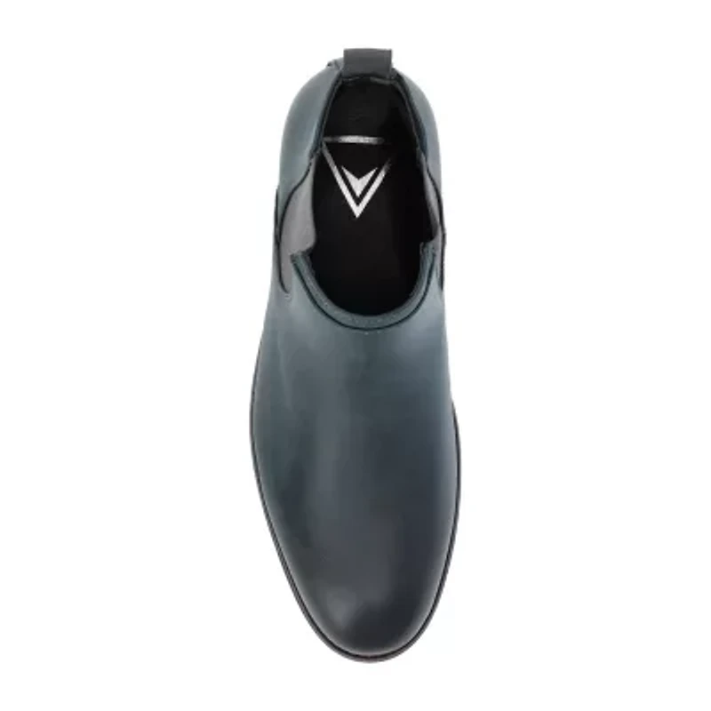 Vance Co Mens Landon Stacked Heel Chelsea Boots