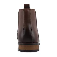 Vance Co Mens Landon Stacked Heel Chelsea Boots