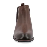 Vance Co Mens Landon Stacked Heel Chelsea Boots