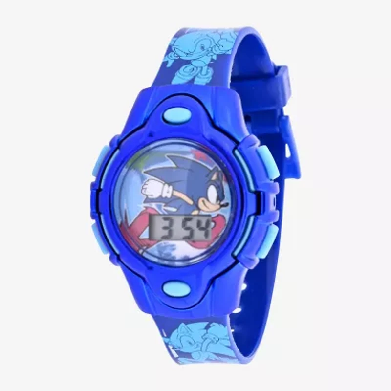 Sonic the Hedgehog Girls Digital Multicolor 4-pc. Watch Boxed Set Snc40071m