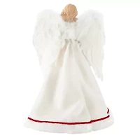 North Pole Trading Co. 16in White Dress Christmas Angels Figurine
