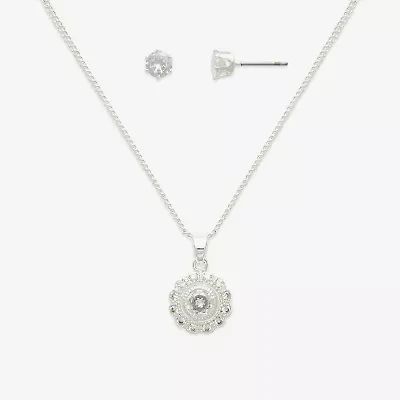 Mixit Womens Round Hypoallergenic 2-pc. Jewelry Set