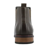 Vance Co Mens Landon Stacked Heel Chelsea Boots