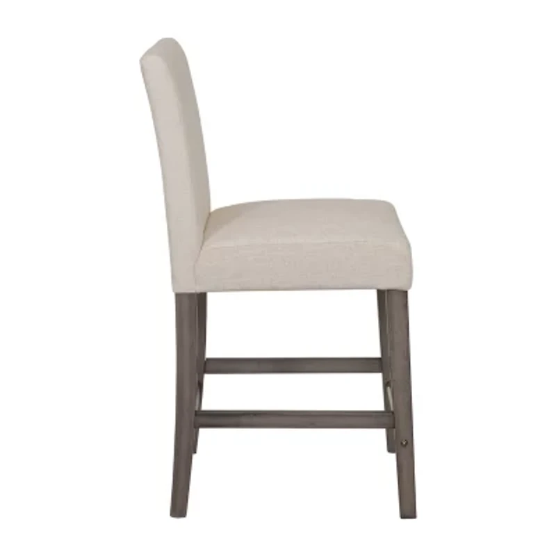 Corliving Laura Counter Height Upholstered Bar Stool