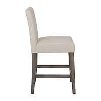 Corliving Laura Counter Height Upholstered Bar Stool