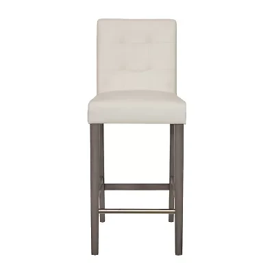 Corliving Leila Upholstered Tufted Bar Stool