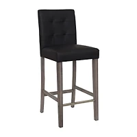 Corliving Leila Upholstered Tufted Bar Stool