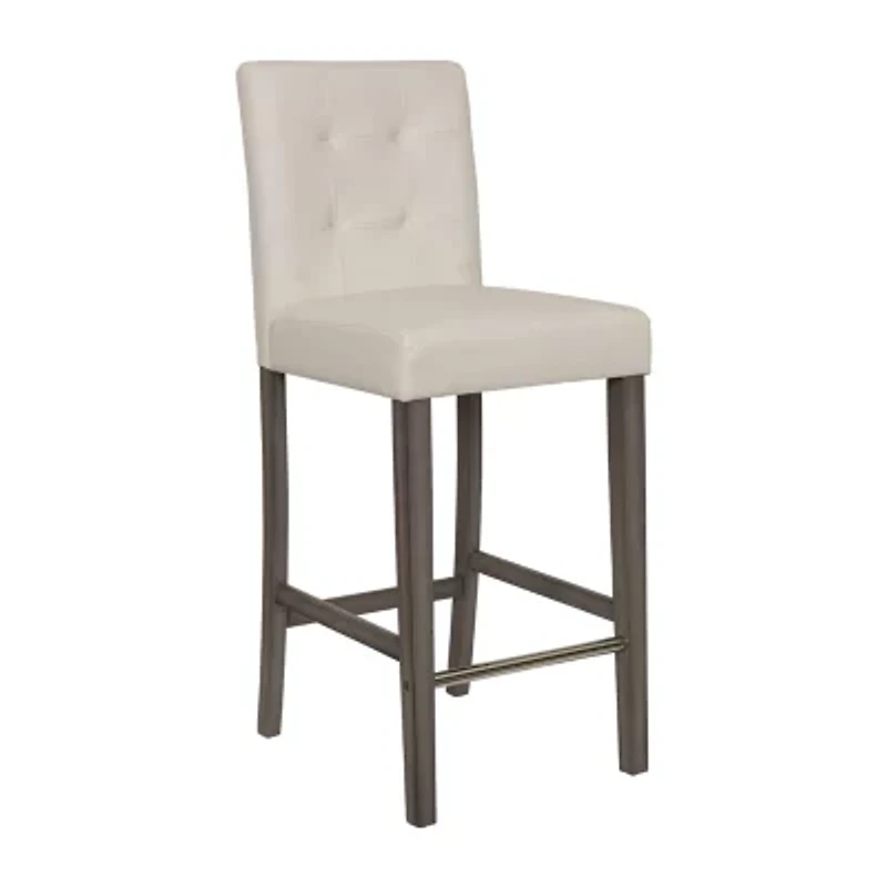 Corliving Leila Upholstered Tufted Bar Stool