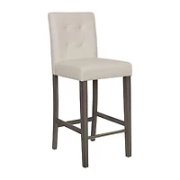 Corliving Leila Upholstered Tufted Bar Stool