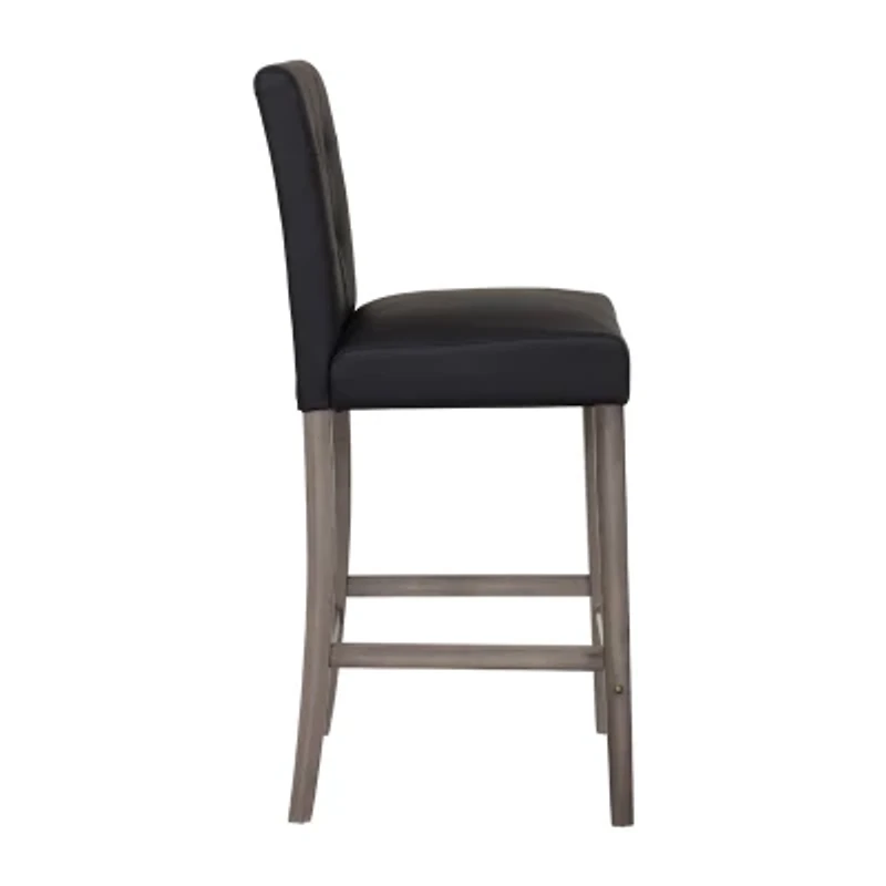 Corliving Leila Upholstered Tufted Bar Stool