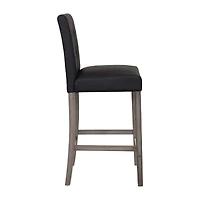 Corliving Leila Upholstered Tufted Bar Stool