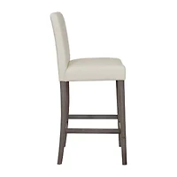 Corliving Leila Upholstered Tufted Bar Stool