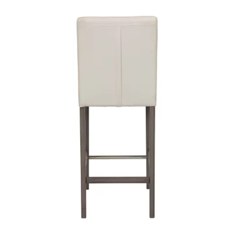 Corliving Leila Upholstered Tufted Bar Stool