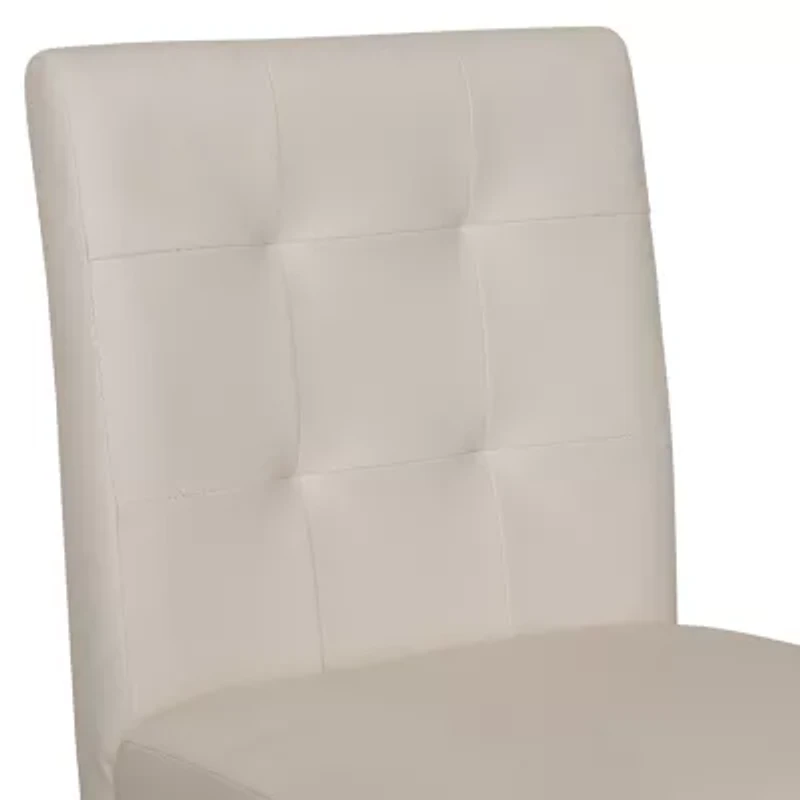 Corliving Leila Upholstered Tufted Bar Stool