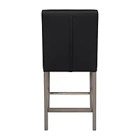 Corliving Leila Counter Height Upholstered Tufted Bar Stool