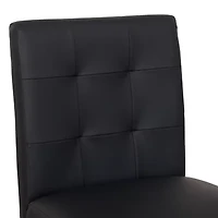 Corliving Leila Counter Height Upholstered Tufted Bar Stool
