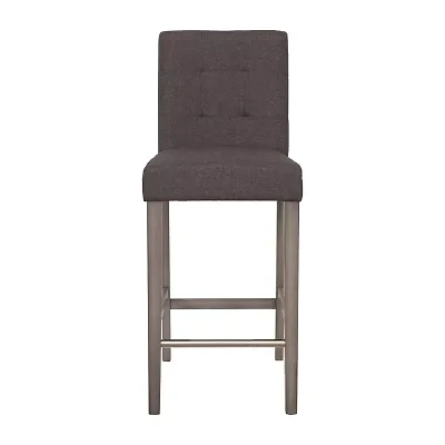 Corliving Leila Upholstered Tufted Bar Stool