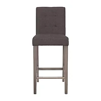 Corliving Leila Upholstered Tufted Bar Stool