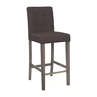 Corliving Leila Upholstered Tufted Bar Stool