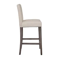 Corliving Leila Upholstered Tufted Bar Stool