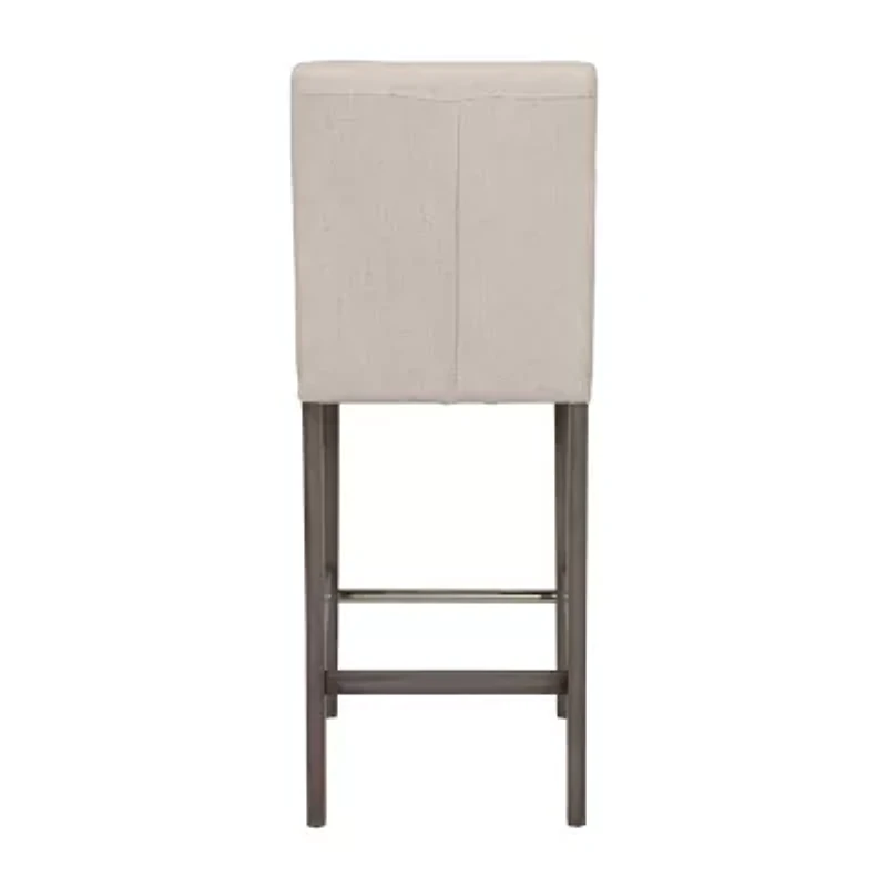 Corliving Leila Upholstered Tufted Bar Stool
